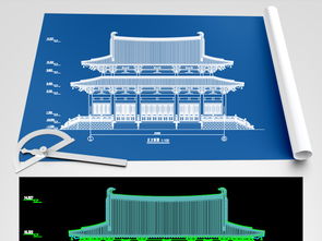 解析唐式大雄宝殿建筑结构 从CAD施工图到园林设计整合